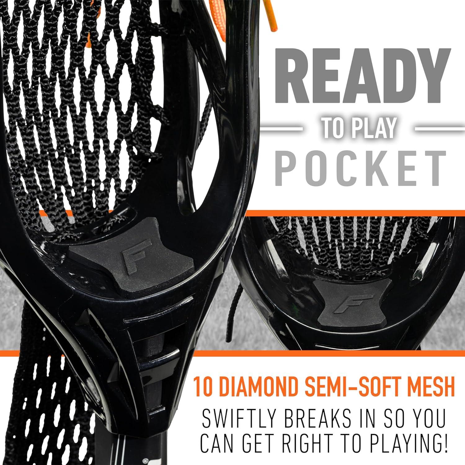 imageFranklin Sports Ambush Mens Womens Lacrosse Sticks Adult Youth Aluminum Lax Sticks Boys Girls Game Training Lacrosse Sticks Standard Mini Lax Stick for Kids AdultsYouth