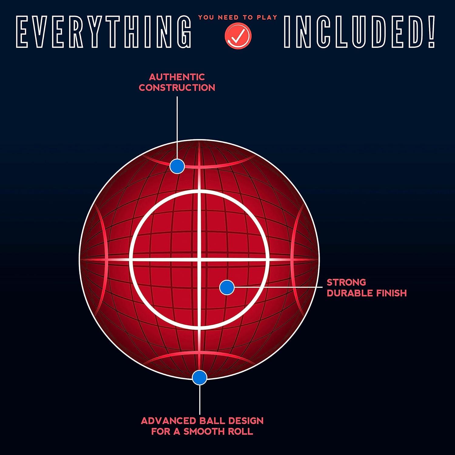 imageFranklin Sports Bocce Ball Set 8 All Weather Bocce Balls and 1 Pallino Beach Backyard Lawn or Outdoor Party Game Professional American and Starter Set OptionsAmerican