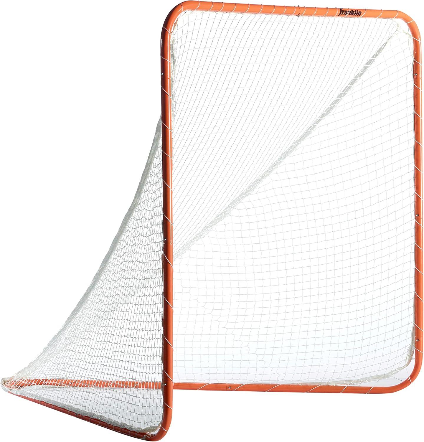 imageFranklin Sports Franklin Sports Backyard Lacrosse Goal Kids Adult Lacrosse Training Net Lacrosse Training Equipment Perfect for Youth Adult TrainingOrange