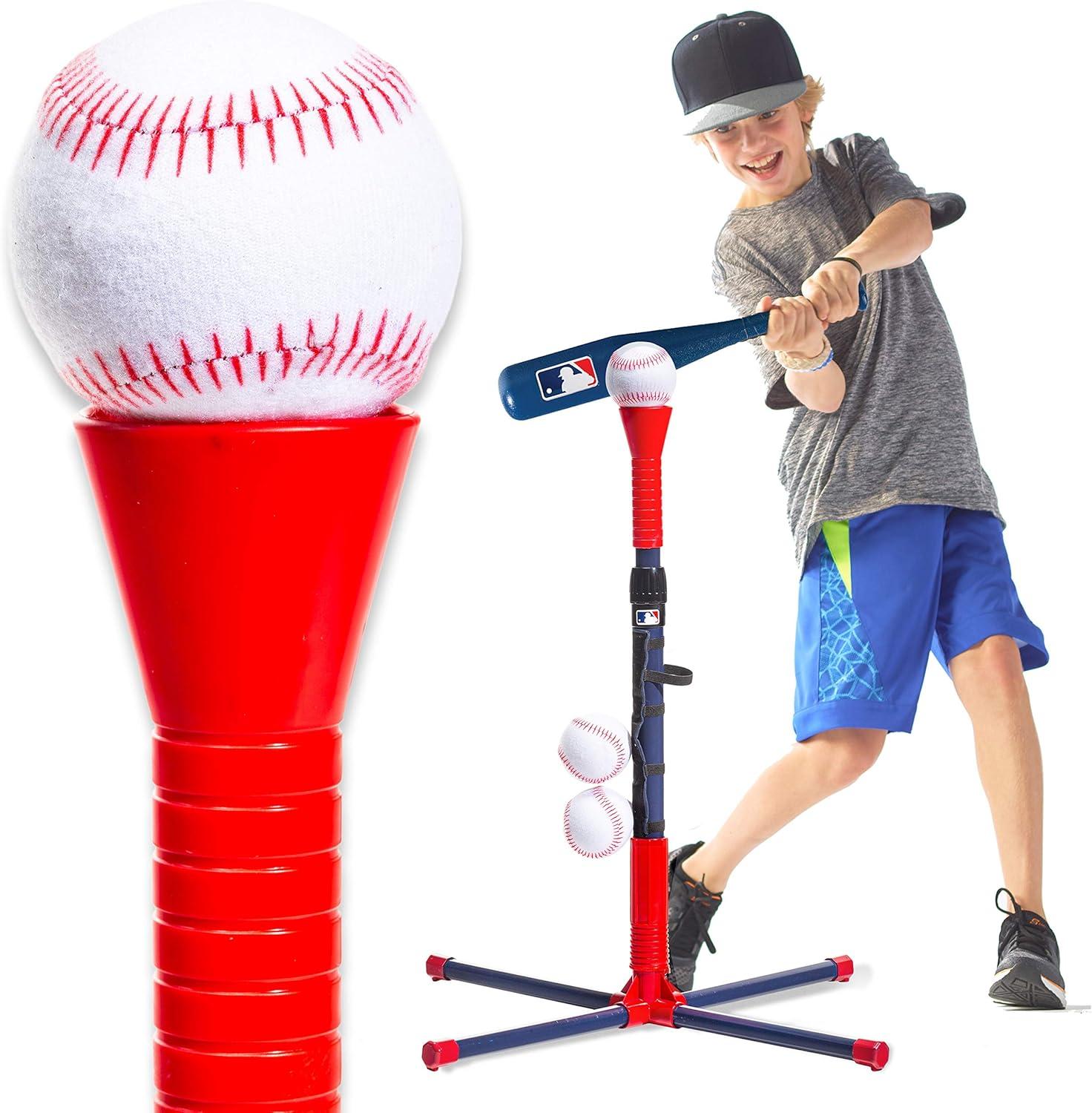 imageFranklin Sports GrowwithMe Kids Baseball Batting Tee Stand Set for Youth Toddlers Youth Baseball Softball Teeball Hitting Tee Set for Boys GirlsGrow With Me Tee Replacement Baseballs