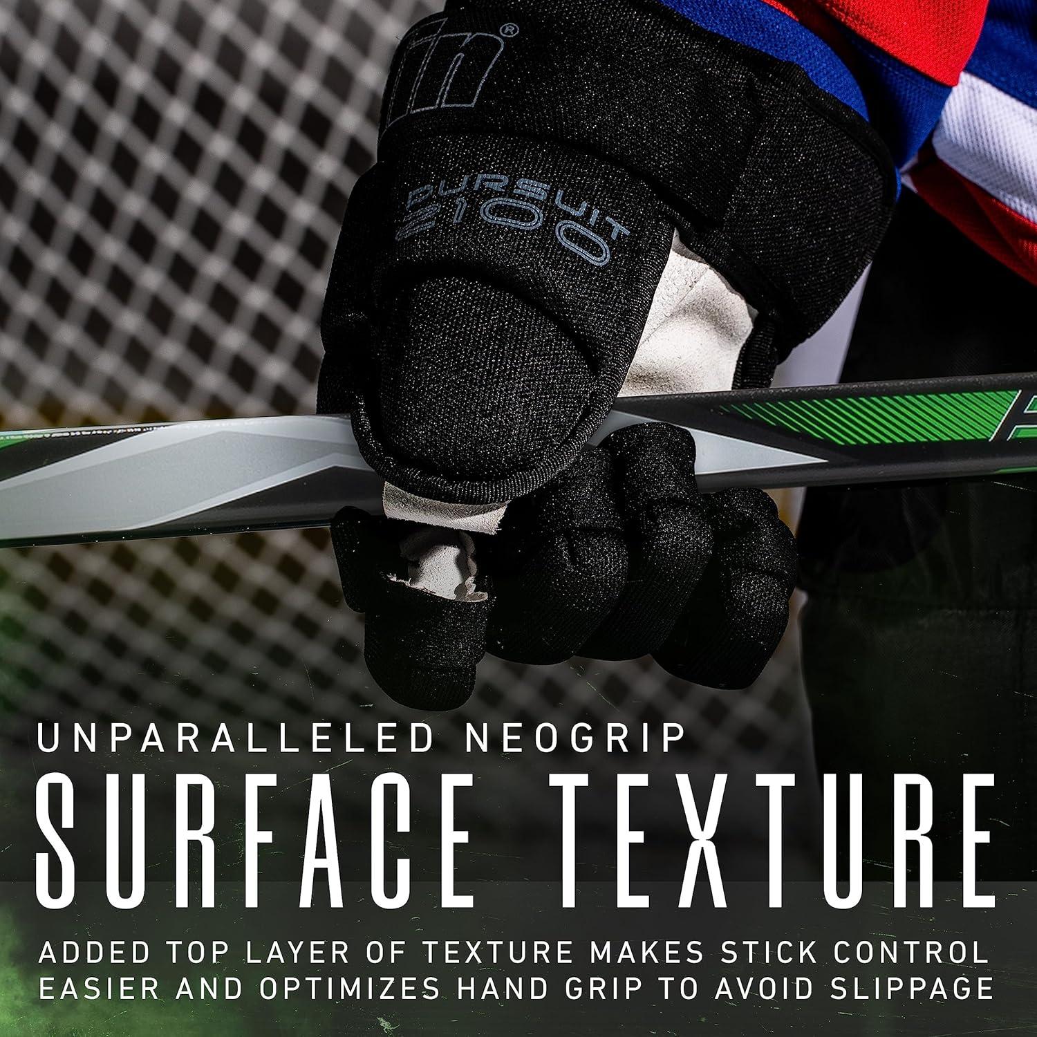 imageFranklin Sports Kids Ice Hockey Sticks Ripper Junior Youth Composite Hockey Sticks Righty Lefty 50Flex Ice Hockey Sticks Textured Grip 55quot Inch 42quot Inch Youth Hockey SticksGreen