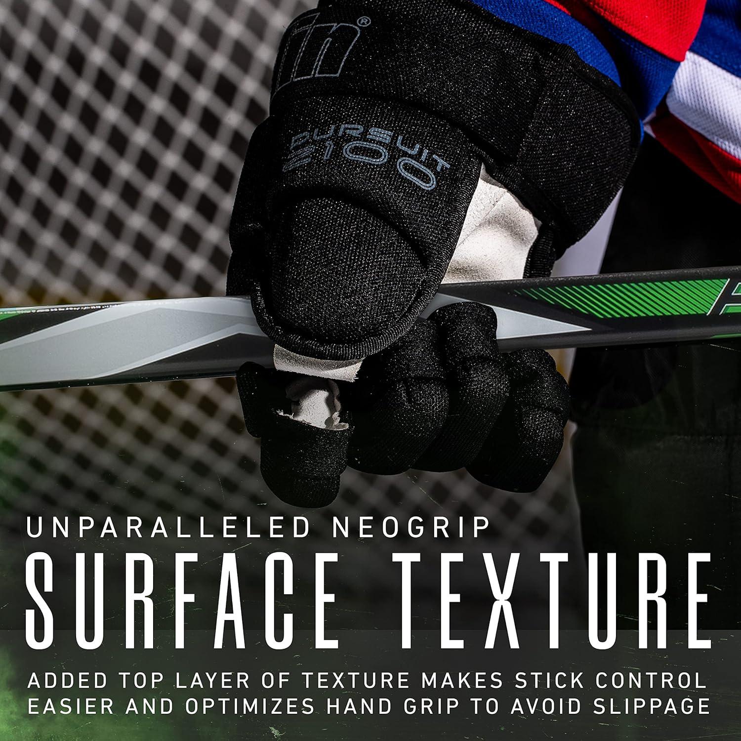 imageFranklin Sports Kids Ice Hockey Sticks Ripper Junior Youth Composite Hockey Sticks Righty Lefty 50Flex Ice Hockey Sticks Textured Grip 55quot Inch 42quot Inch Youth Hockey SticksGreen