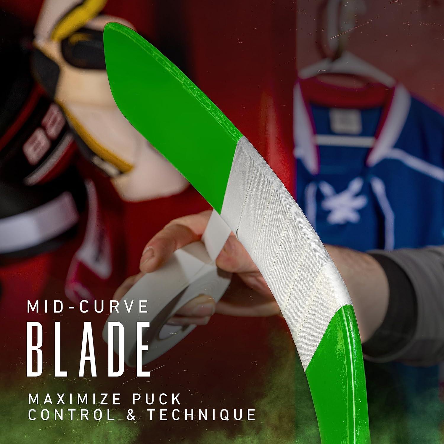 imageFranklin Sports Kids Ice Hockey Sticks Ripper Junior Youth Composite Hockey Sticks Righty Lefty 50Flex Ice Hockey Sticks Textured Grip 55quot Inch 42quot Inch Youth Hockey SticksGreen