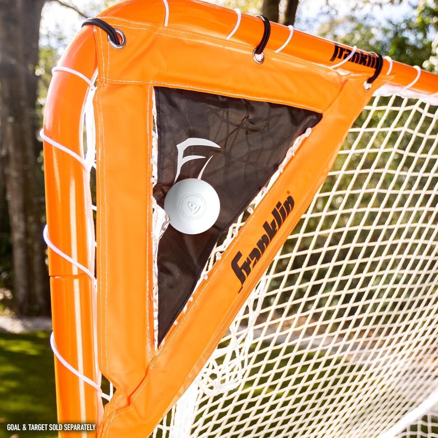 imageFranklin Sports Lacrosse Balls Official Size Lax Balls for Practice Rubber 63mm Outdoor Lacrosse Balls Great for Muscle Massage Therapy Yoga White YellowWhite