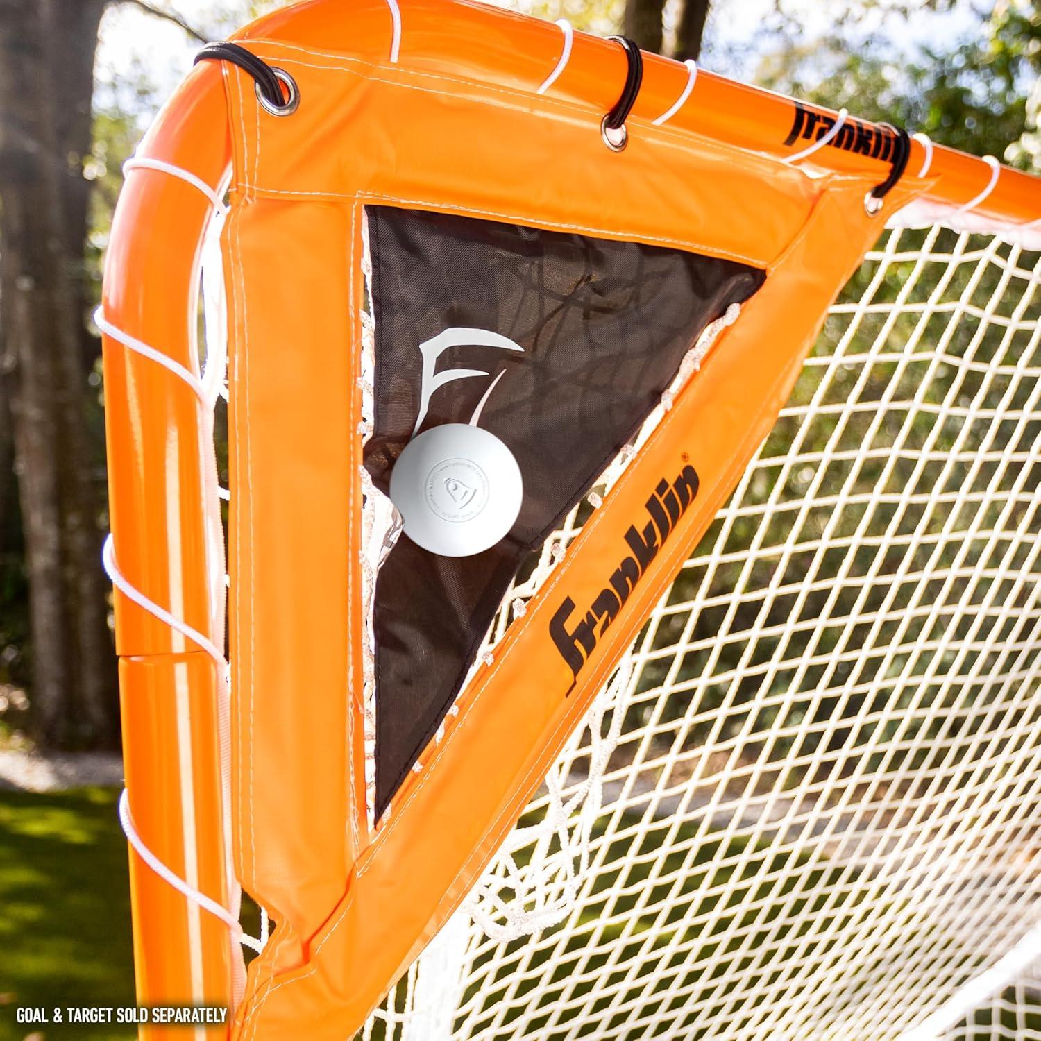 imageFranklin Sports Lacrosse Balls Official Size Lax Balls for Practice Rubber 63mm Outdoor Lacrosse Balls Great for Muscle Massage Therapy Yoga White YellowWhite