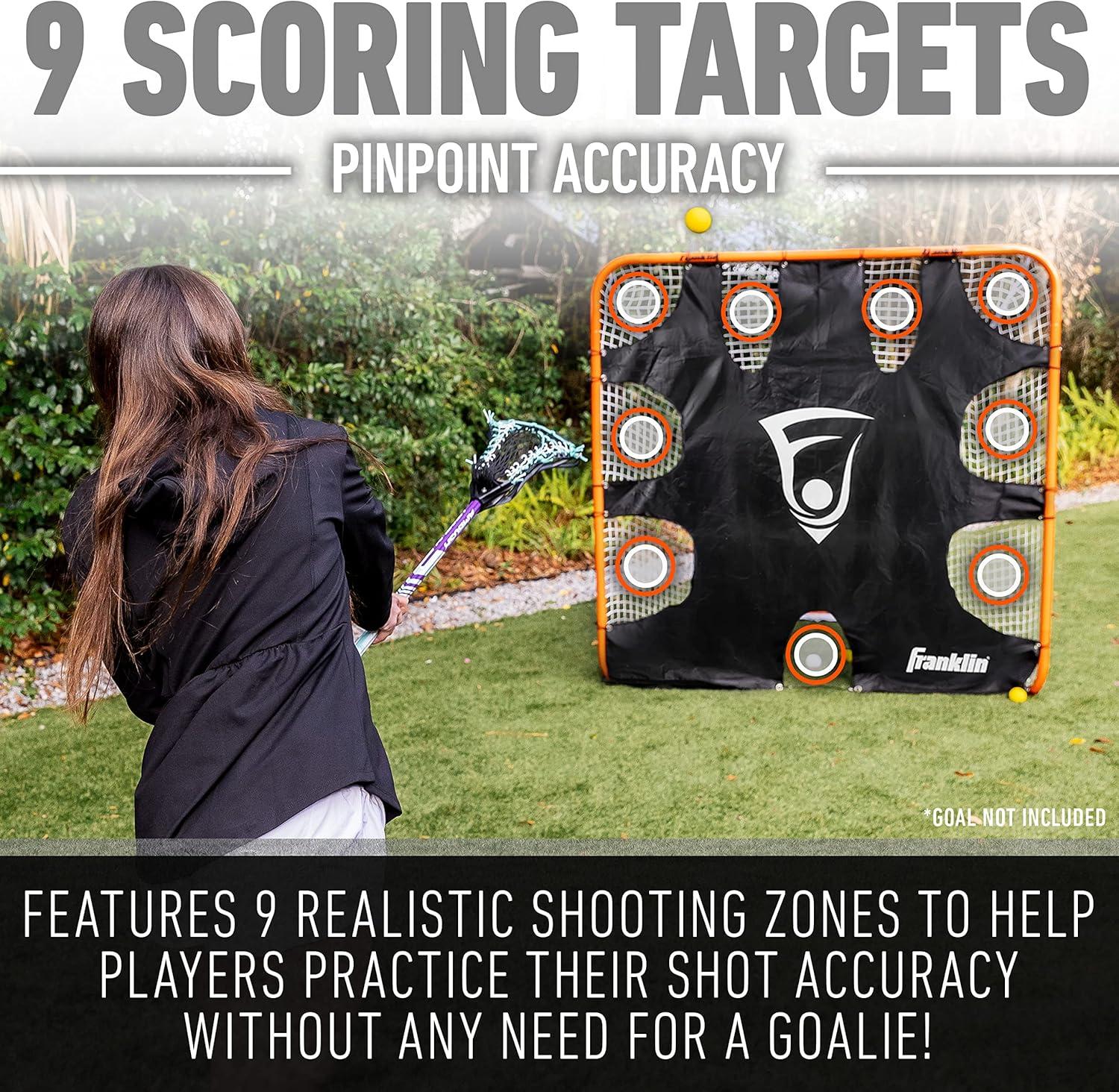 imageFranklin Sports Lacrosse Goal Shooting Target Lacrosse Net Training Equipment Corner Targets for Shooting Practice Fits Official Size Goals