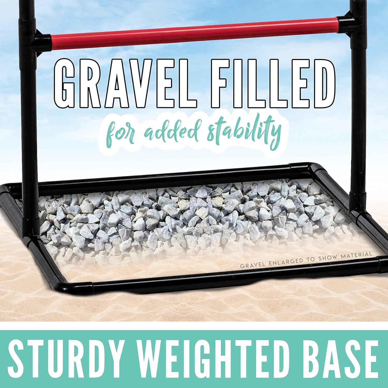 imageFranklin Sports Ladder Ball Set Includes 2 Ladder Ball Targets with Weighted Bases and 6 Bolas Ladder Golf Toss Outdoor Game For Beach or Backyard Fun Professional American and Family Set OptionsFamily