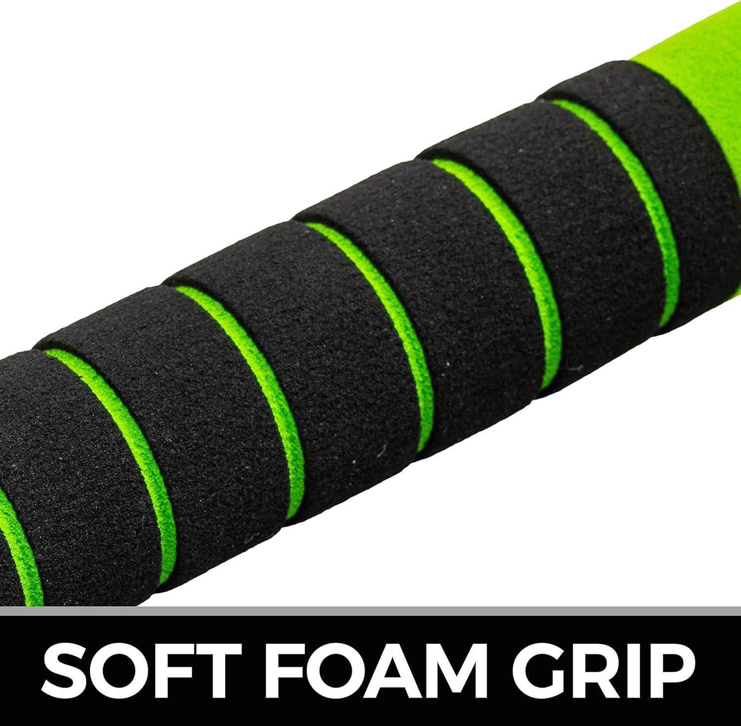 imageFranklin Sports MLB Kids Foam Baseball Bat Ball Sets Indoor Outdoor Soft Foam Baseball Bats for Kids Toddlers Regular Jumbo Barrels 24quot or 27quot LengthGreen