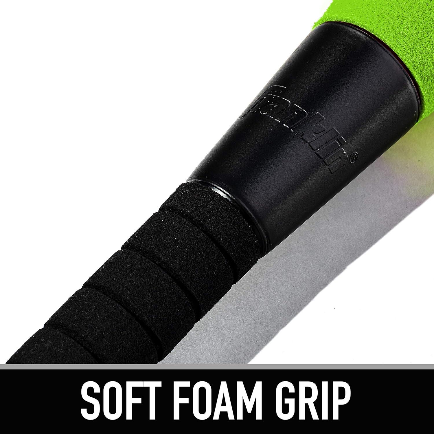 imageFranklin Sports MLB Kids Foam Baseball Bat Ball Sets Indoor Outdoor Soft Foam Baseball Bats for Kids Toddlers Regular Jumbo Barrels 24quot or 27quot LengthGreen