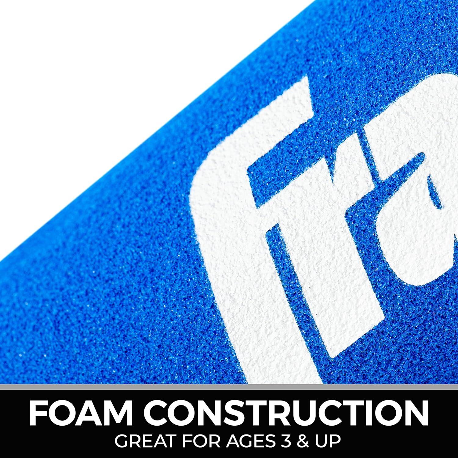 imageFranklin Sports MLB Kids Foam Baseball Bat Ball Sets Indoor Outdoor Soft Foam Baseball Bats for Kids Toddlers Regular Jumbo Barrels 24quot or 27quot LengthBlue