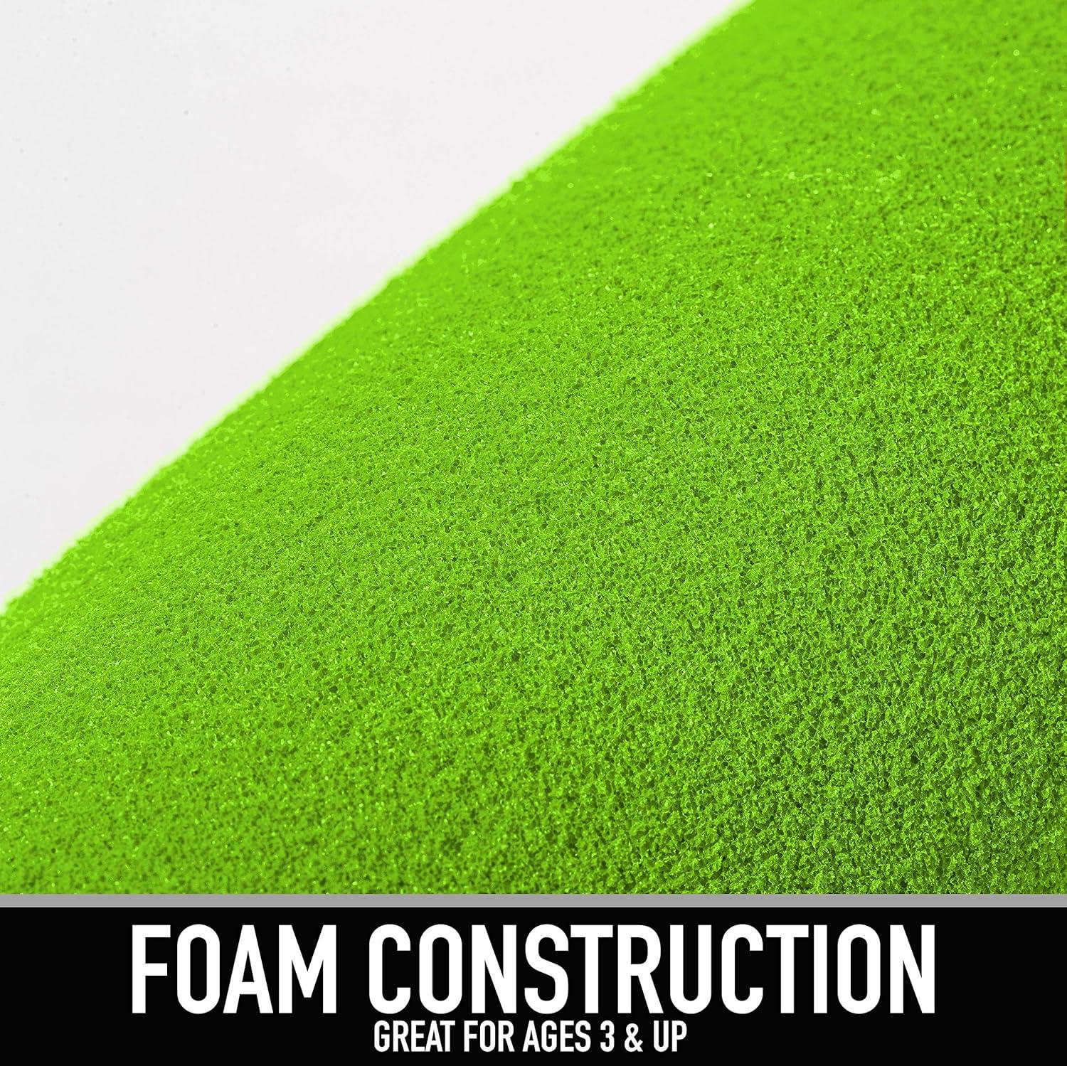 imageFranklin Sports MLB Kids Foam Baseball Bat Ball Sets Indoor Outdoor Soft Foam Baseball Bats for Kids Toddlers Regular Jumbo Barrels 24quot or 27quot LengthGreen