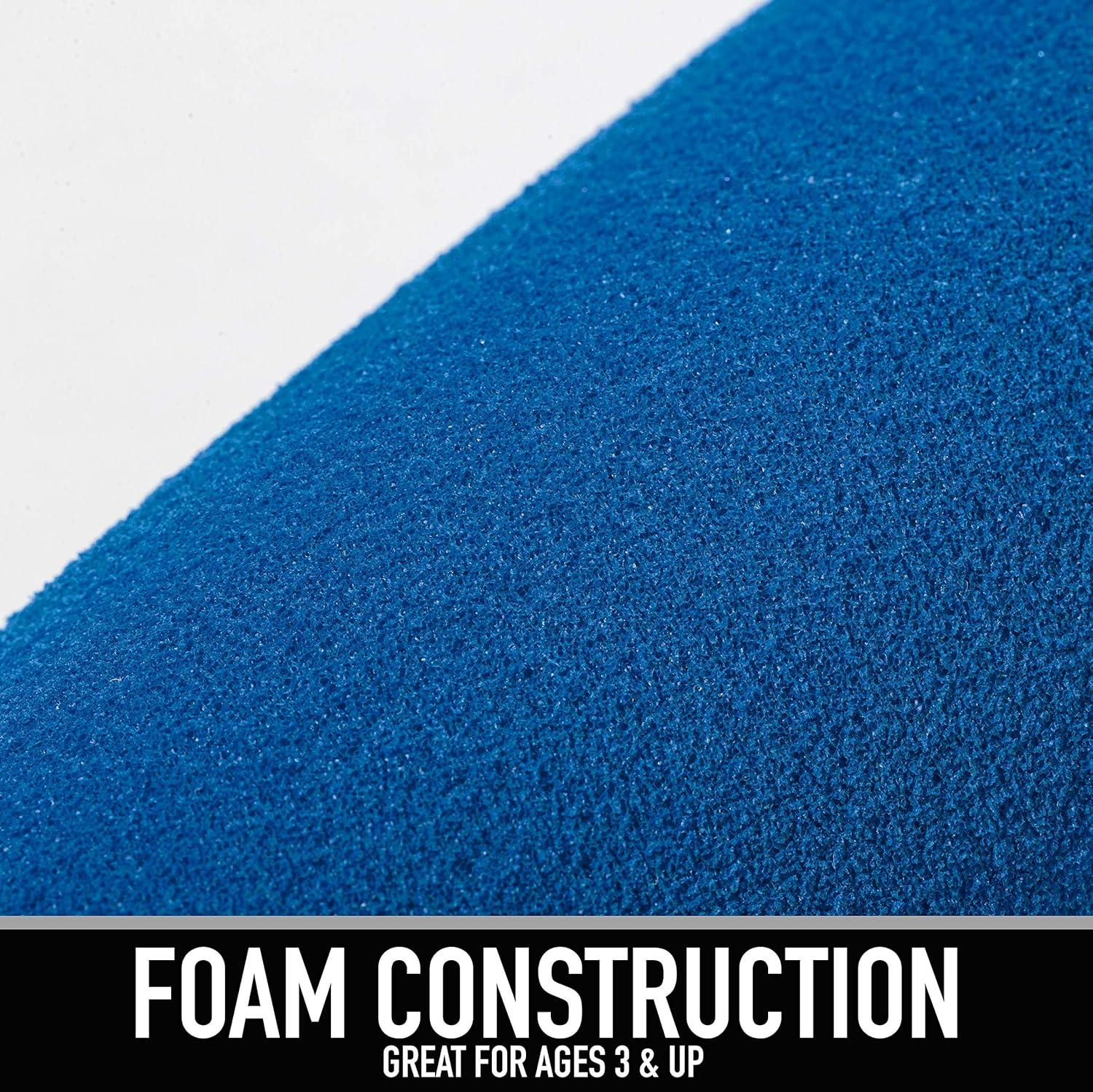 imageFranklin Sports MLB Kids Foam Baseball Bat Ball Sets Indoor Outdoor Soft Foam Baseball Bats for Kids Toddlers Regular Jumbo Barrels 24quot or 27quot LengthBlue