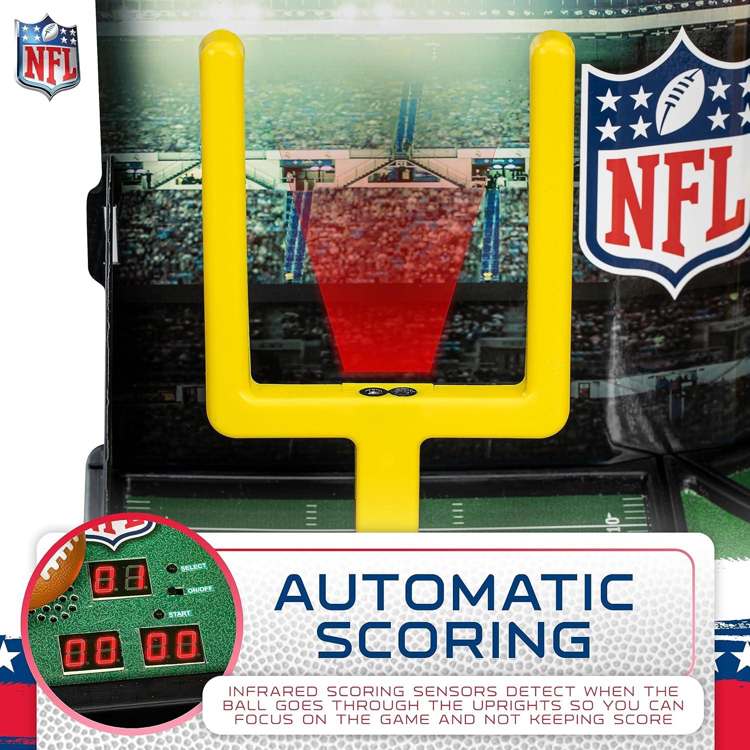 imageFranklin Sports Mini Football Field Goal Tabletop Game Flying Field Goal Mini Football for Kids Adults Fun Indoor Sports Table Game for All Ages Tabletop Toy