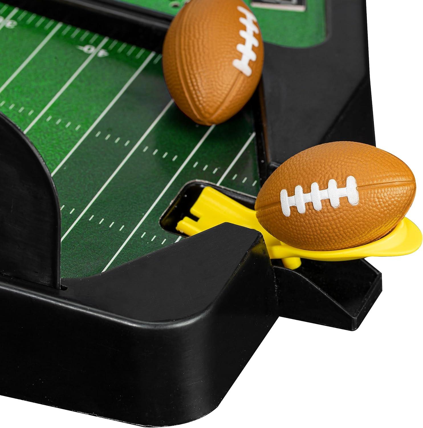 imageFranklin Sports Mini Football Field Goal Tabletop Game Flying Field Goal Mini Football for Kids Adults Fun Indoor Sports Table Game for All Ages Tabletop Toy