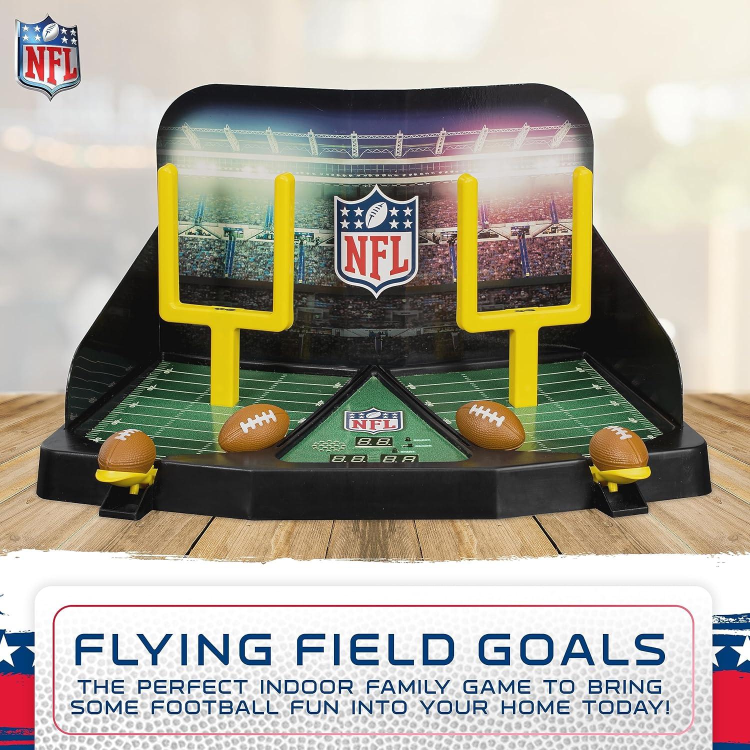 imageFranklin Sports Mini Football Field Goal Tabletop Game Flying Field Goal Mini Football for Kids Adults Fun Indoor Sports Table Game for All Ages Tabletop Toy