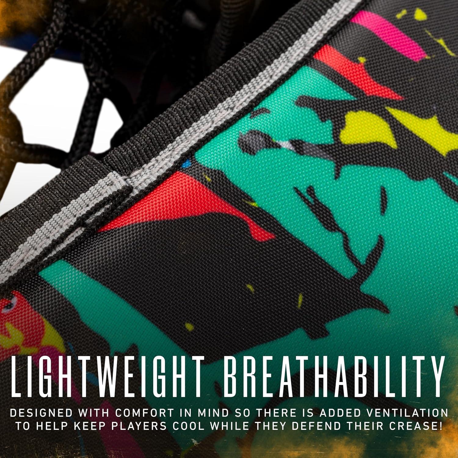 imageFranklin Sports NHL Kids Street Hockey Goalie Pads Set Kids Hockey Training Equipment Includes Block Pad Catch Glove and Goalie PadsNeon Colors