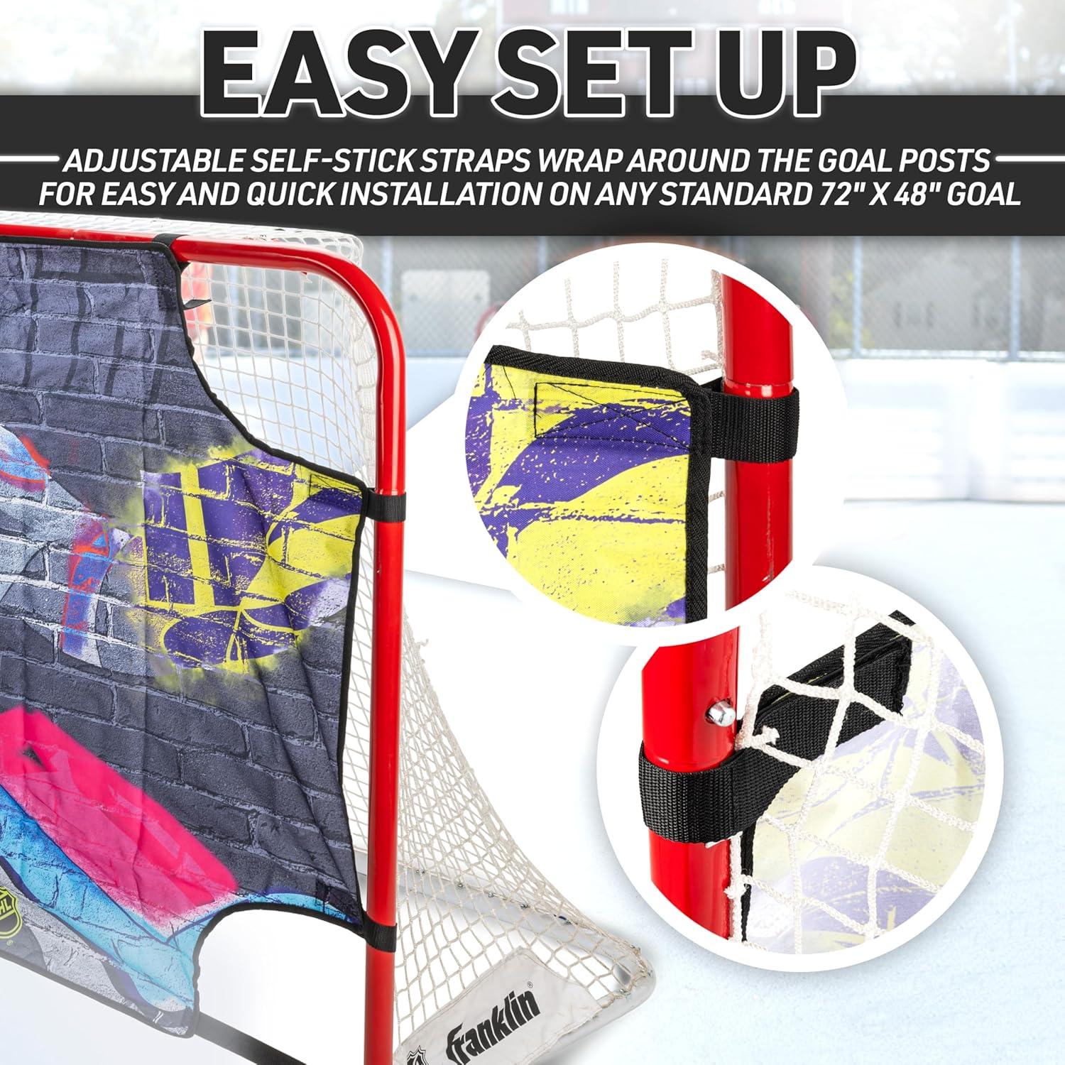 imageFranklin Sports NHL Street Hockey Goalie Shooting Target Shooter Tutor Hockey Goal Practice Target Street Hockey Net Goalie Target Easy Attach TargeAssorted Colors