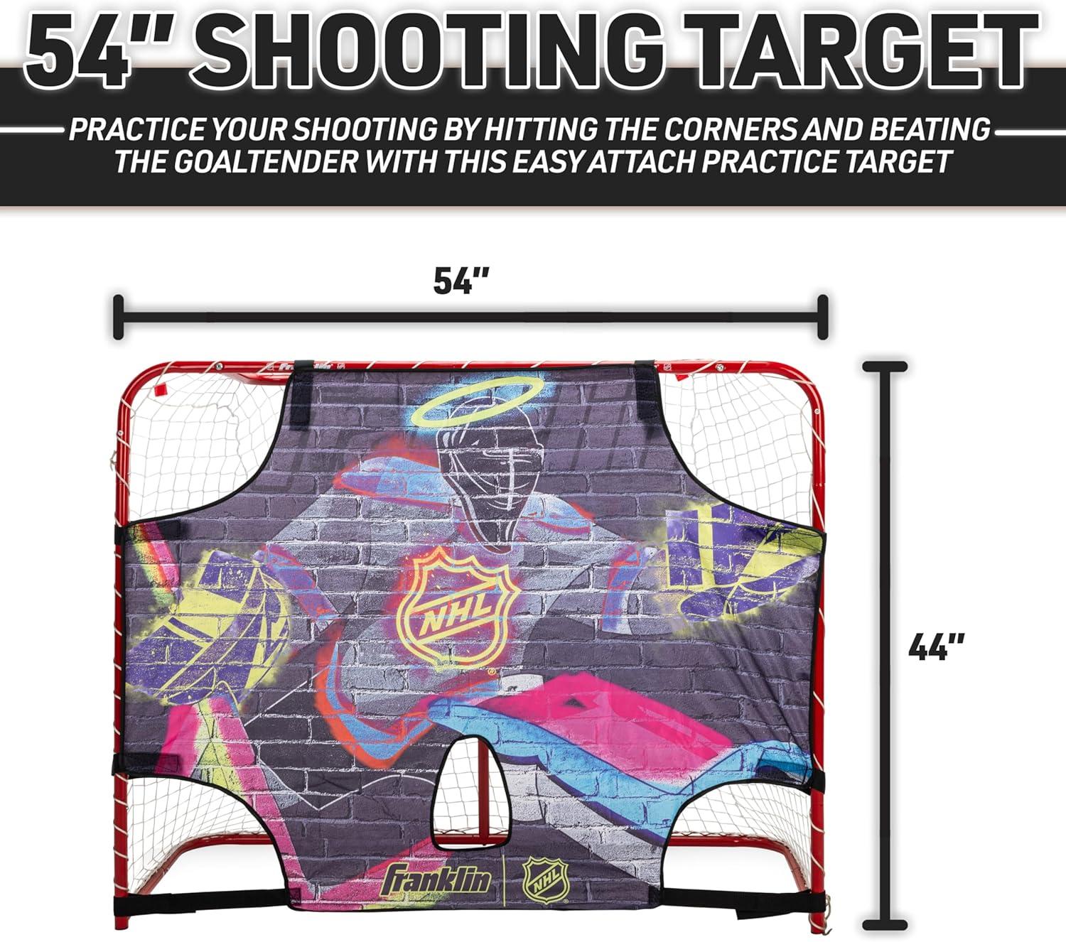 imageFranklin Sports NHL Street Hockey Goalie Shooting Target Shooter Tutor Hockey Goal Practice Target Street Hockey Net Goalie Target Easy Attach TargeAssorted Colors