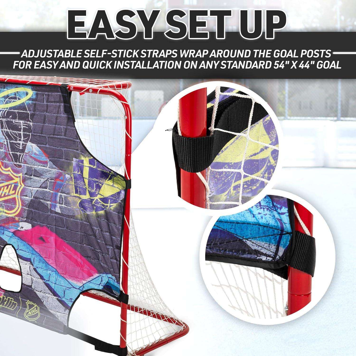 imageFranklin Sports NHL Street Hockey Goalie Shooting Target Shooter Tutor Hockey Goal Practice Target Street Hockey Net Goalie Target Easy Attach TargeAssorted Colors