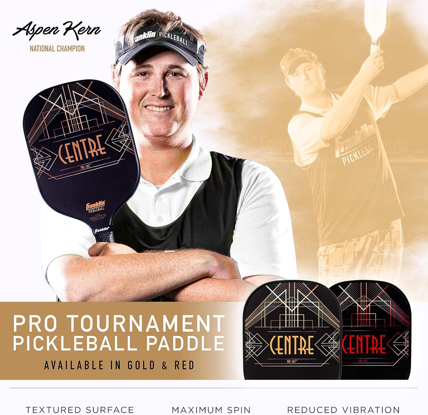 imageFranklin Sports Pro Pickleball Paddles Pro Player Carbon Fiber Tournament Pickleball Paddles USA Pickleball USAPA Approved 13mm Core13mm