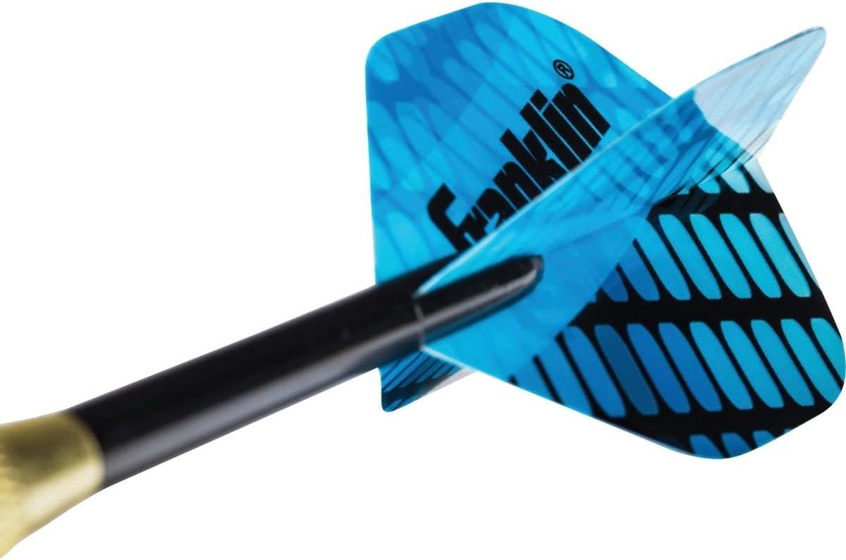 imageFranklin Sports Soft Tip Darts Set 6 Pack of 18 Gram Soft Tip Darts Removable Standard Nylon Flights and Brass Barrels Lightweight Full Dart Set