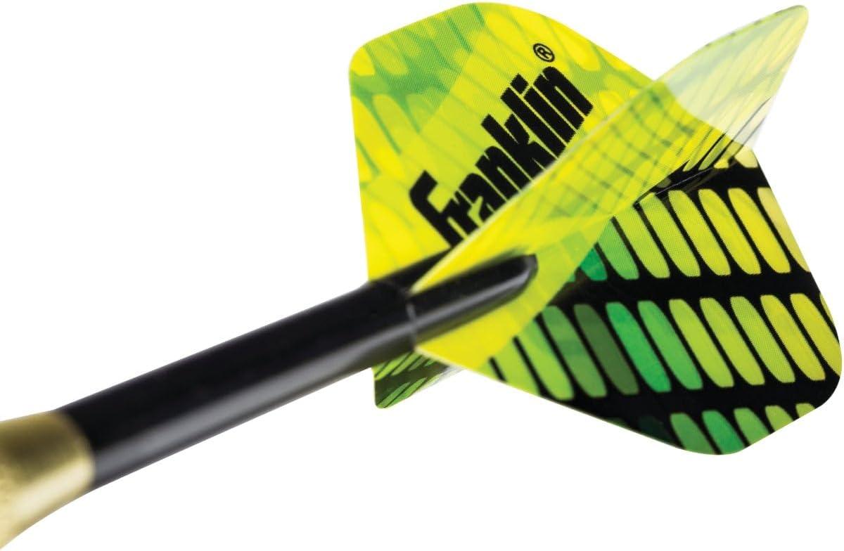imageFranklin Sports Soft Tip Darts Set 6 Pack of 18 Gram Soft Tip Darts Removable Standard Nylon Flights and Brass Barrels Lightweight Full Dart Set