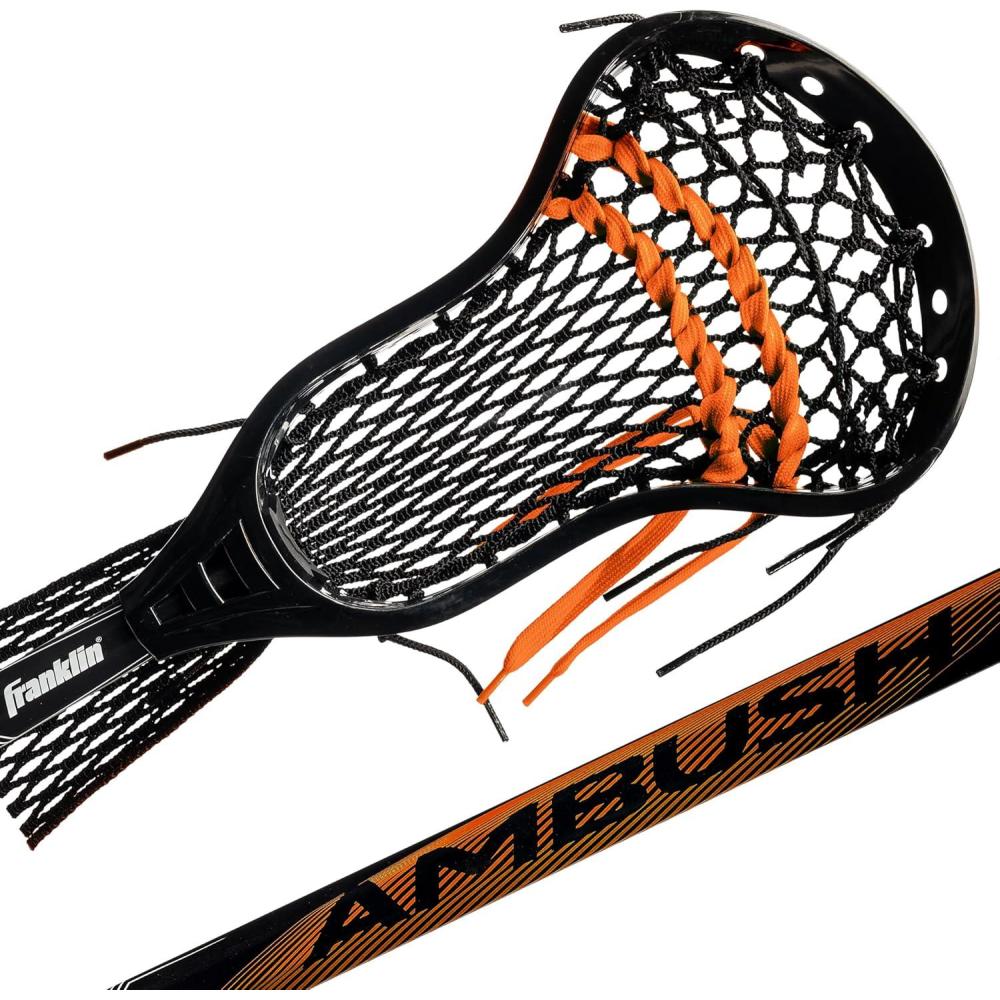 imageFranklin Sports Ambush Mens Womens Lacrosse Sticks Adult Youth Aluminum Lax Sticks Boys Girls Game Training Lacrosse Sticks Standard Mini Lax Stick for Kids AdultsYouth