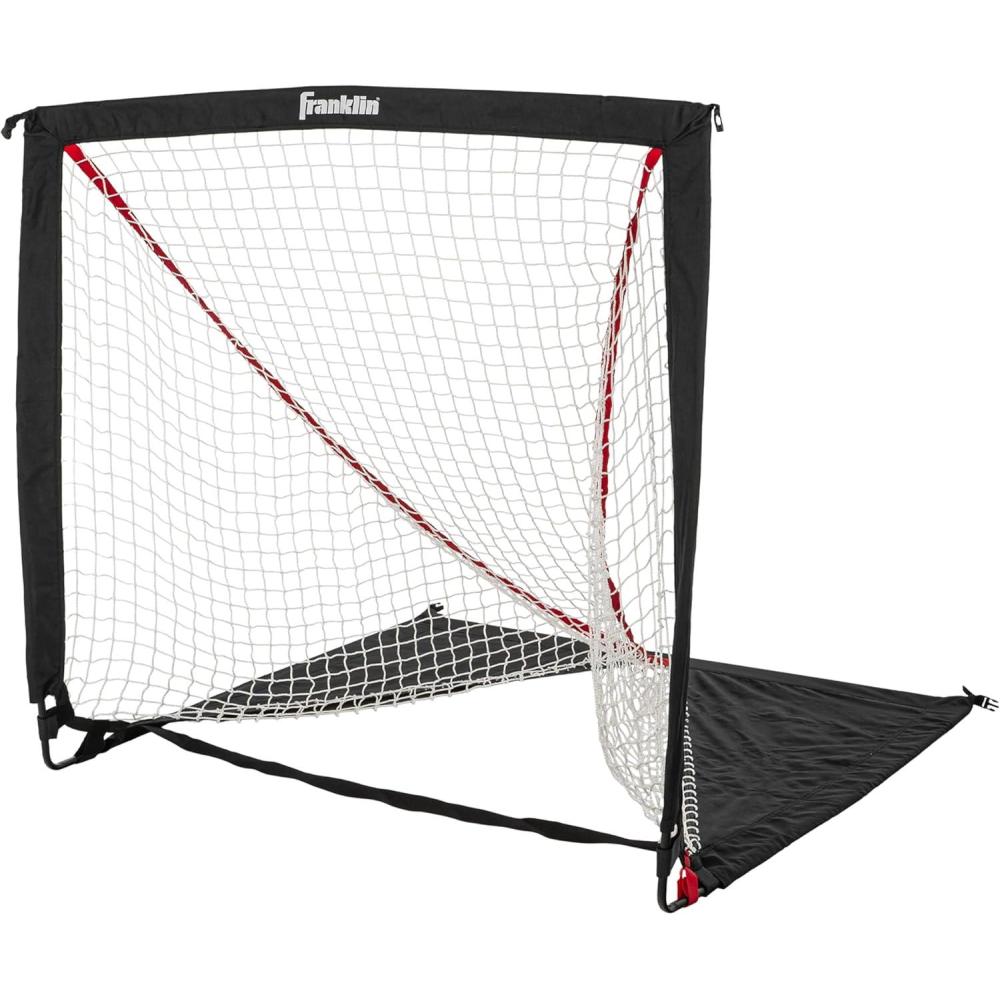 imageFranklin Sports Backyard Lacrosse Goal  Kids Portable Mini Lacrosse Training Net  Lax Practice Equipment  Easy Assemble Lax Goal for Practice  Perfect for Youth Training  4 Feet x 4 Feet