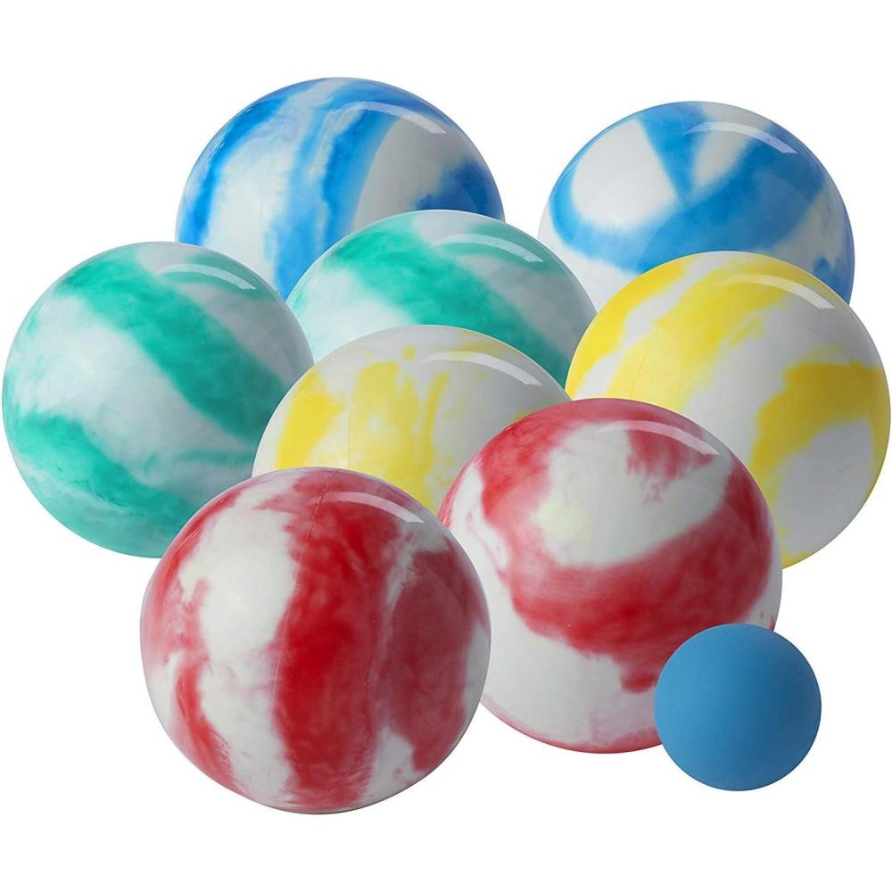imageFranklin Sports Bocce Ball Set 8 All Weather Bocce Balls and 1 Pallino Beach Backyard Lawn or Outdoor Party Game Professional American and Starter Set OptionsFamily