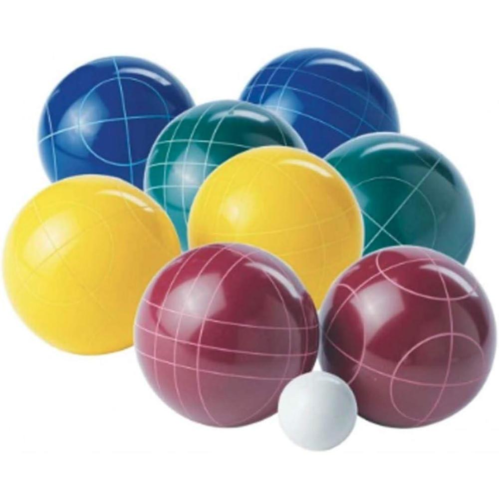 imageFranklin Sports Bocce Ball Set  8 All Weather Bocce Balls and 1 Pallino  Beach Backyard Lawn or Outdoor Party Game  Professional American and Starter Set OptionsProfessional