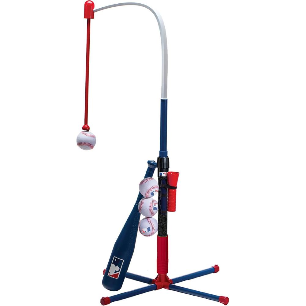 imageFranklin Sports GrowwithMe Kids Baseball Batting Tee  Stand Set for Youth  Toddlers  Youth Baseball Softball  Teeball Hitting Tee Set for Boys  GirlsGrow With Me Tee  MLB Baseball