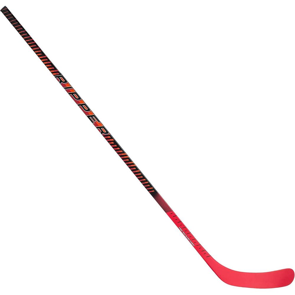 imageFranklin Sports Kids Ice Hockey Sticks  Ripper Junior  Youth Composite Hockey Sticks  Righty  Lefty 50Flex Ice Hockey Sticks  Textured Grip  55quot Inch  42quot Inch Youth Hockey SticksRed