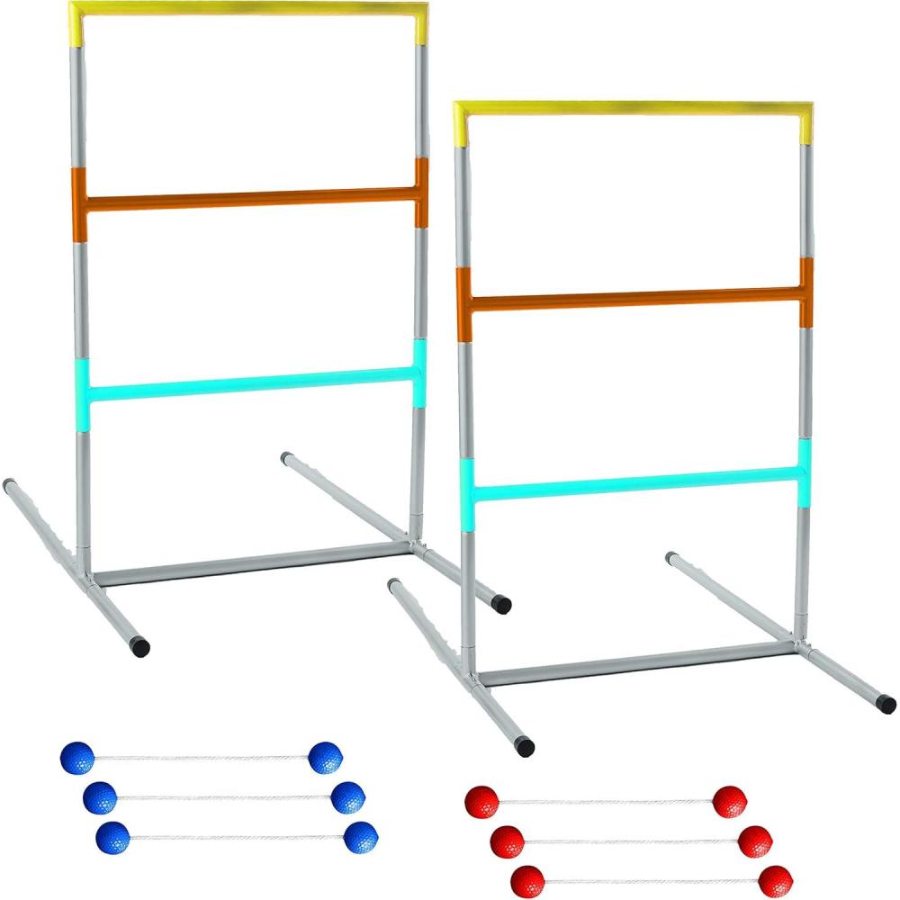 imageFranklin Sports Ladder Ball Set  Includes 2 Ladder Ball Targets with Weighted Bases and 6 Bolas  Ladder Golf Toss Outdoor Game For Beach or Backyard Fun  Professional American and Family Set OptionsProfessional