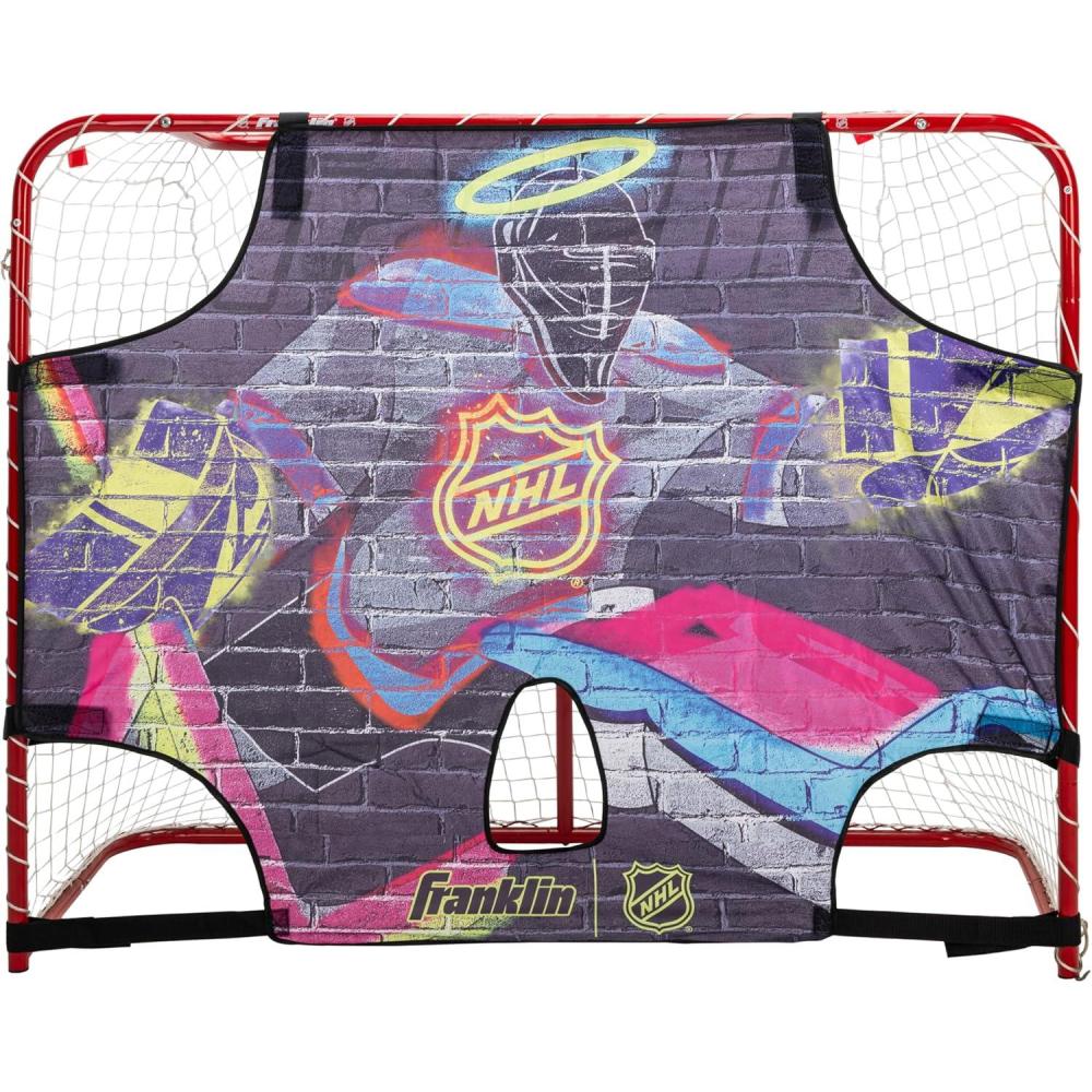 imageFranklin Sports NHL Street Hockey Goalie Shooting Target Shooter Tutor Hockey Goal Practice Target Street Hockey Net Goalie Target Easy Attach TargeAssorted Colors
