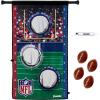 imageFranklin Sports NFL Mini Football Toss Target Game  NFL Door Jam Football Over The Door Target  4 Mini Balls Set  3 Hole Throwing Game for All Ages  Practice Passing  Aim