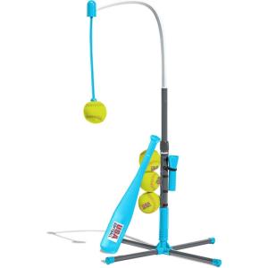 Franklin Sports Grow-with-Me Kids Baseball Batting Tee + Stand Set for Youth + Toddlers – Youth Baseball, Softball + Teeball Hitting Tee Set for Boys + Girls(Grow With Me Tee – Usa Softball)