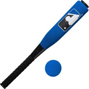 Franklin Sports MLB Kids Foam Baseball Bat + Ball Sets – Indoor + Outdoor Soft Foam Baseball Bats for Kids + Toddlers – Regular + Jumbo Barrels – 24″ or 27″ Length(Blue)