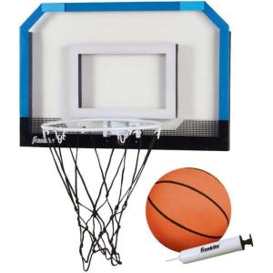 Franklin Sports Mini Basketball Hoops-Indoor Over The Door Mini Hoop+Basketball Sets-Perfect Accessory for Bedroom+Office(One Hoop)