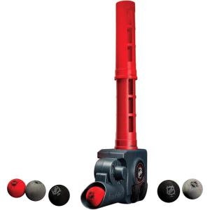 Franklin Sports NHL Automatic Mini Hockey Ball Passer – Knee Hockey Ball Passer Includes (6) Mini Balls – NHL Licensed(One Size)