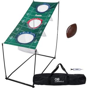 Franklin Sports QB Cornhole Set – 3 Hole Cornhole Target + Football Game – Football Game for Tailgates, Parties + More – Target Toss Passing Set
