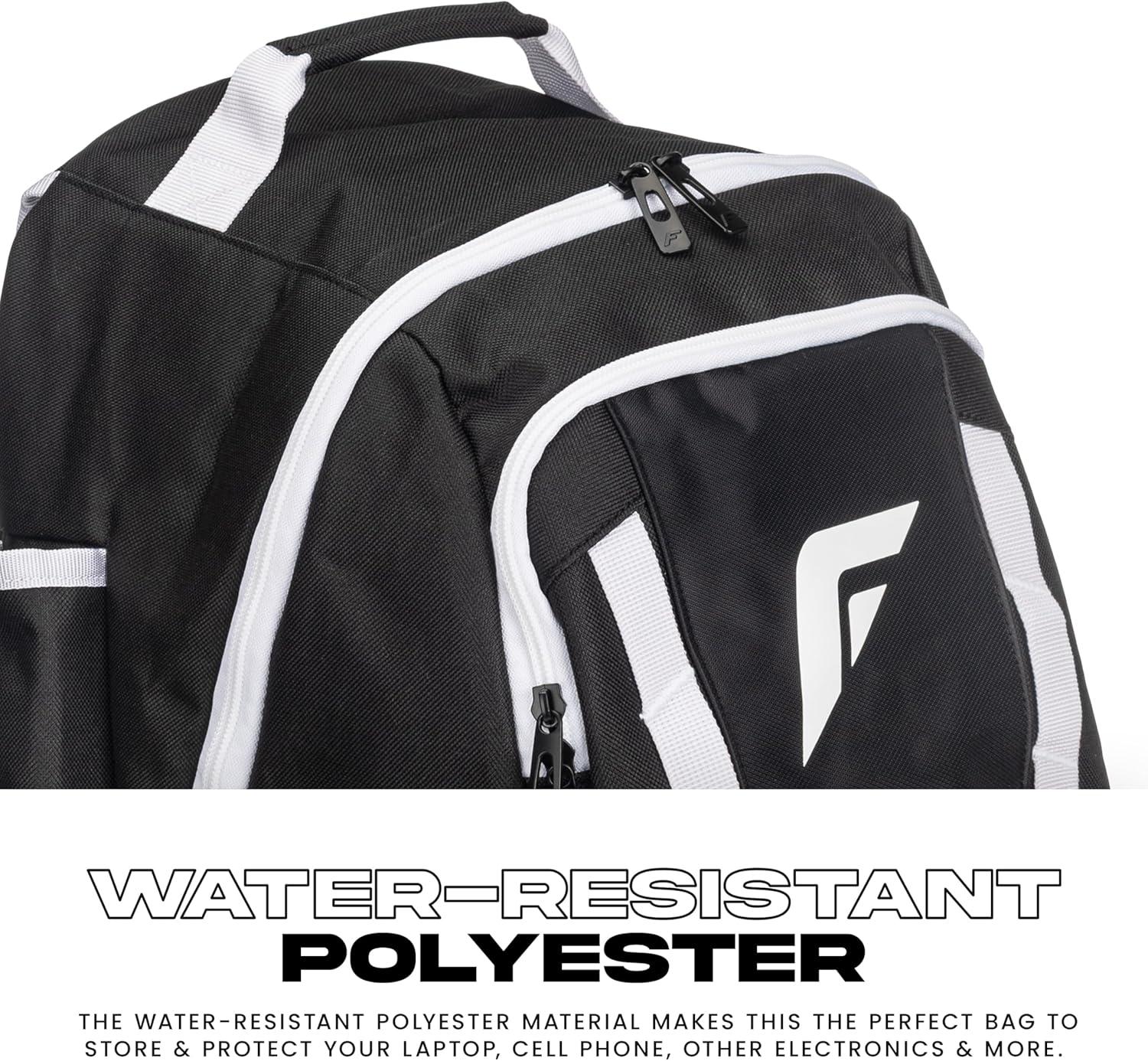 imageFranklin Sports MLB Gameday Baseball Softball Backpack Adult Youth Equipment Bat Bag Stores Batting Gloves Helmet Cleats More Waterproof Premium BatpackBlackWhite