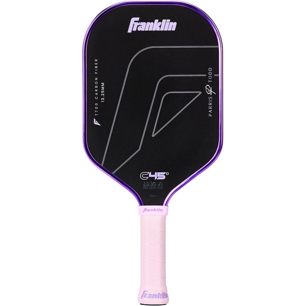 imageFranklin Sports PRO Pickleball Paddles  C45 Carbon Fiber Series  Official USAP  UPA Approved  Pro Player DesignParris Todd  Lilac