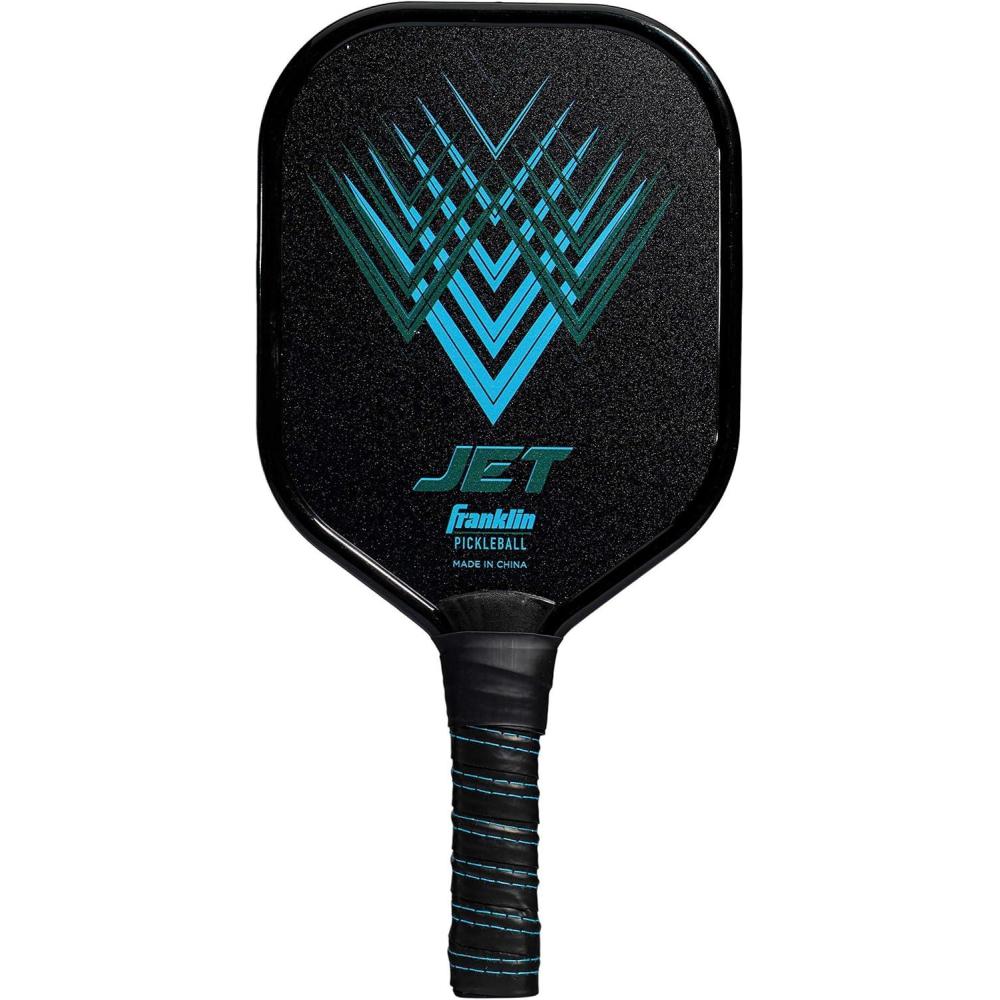 imageFranklin Sports Pickleball Paddle Titus Jet Aluminum Plated Paddles USA Pickleball USAPA Approved PaddleBlue