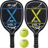 imageFranklin Sports Pickleball Paddle and Ball Set  2 Wooden Rackets  2 Balls  2 Players Paddle Set  USA Pickleball USAPA ApprovedOne Size