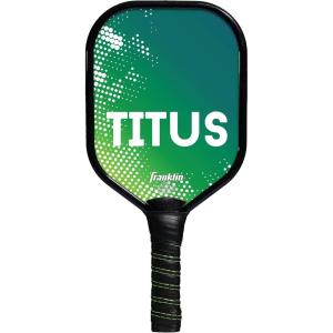 Franklin Sports Pickleball Paddle – Titus + Jet Aluminum Plated Paddles – USA Pickleball (USAPA) Approved Paddle(Green)