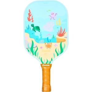 Franklin Sports Youth Pickleball Paddle – Pickleball Paddles for Kids – Max Grit Fiberglass Surface – Polypropylene Core – USA Pickleball (USAP) Approved(Sea Life)