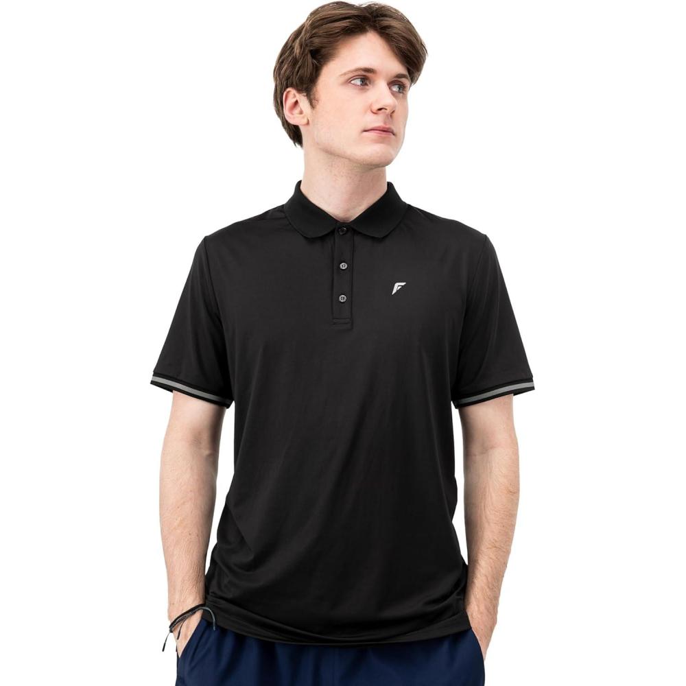 imageFranklin Sports Mens Mens Ultimate Workout Polo ShirtBlack