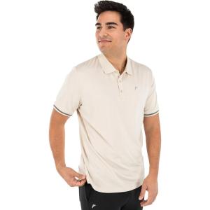 Franklin Sports Mens Men’s Ultimate Workout Polo Shirt(Oat)