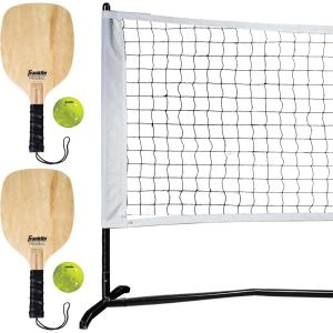 Franklin Sports Pickleball Starter Set – Official Starter Set of The US Open – Includes Net, (2) Paddles, and (2) X-40 Pickleballs
