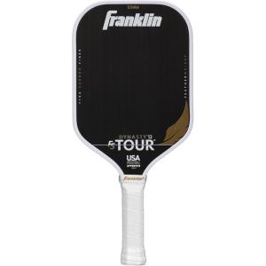 Franklin Sports Pro Pickleball Paddles – FS Tour Featherweight Series Lightweight Paddles – USA Pickleball Approved – Raw Carbon Fiber Surface – Polymer Core – White(12MM)